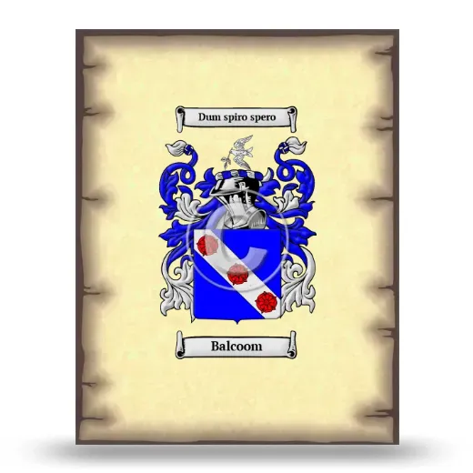 Balcoom Coat of Arms Print