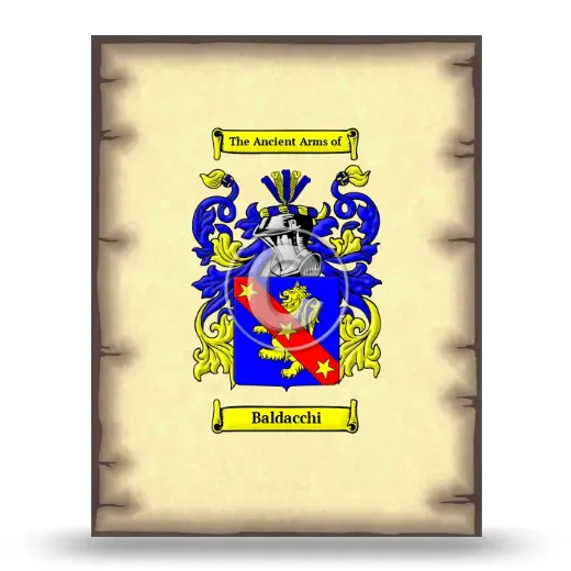 Baldacchi Coat of Arms Print