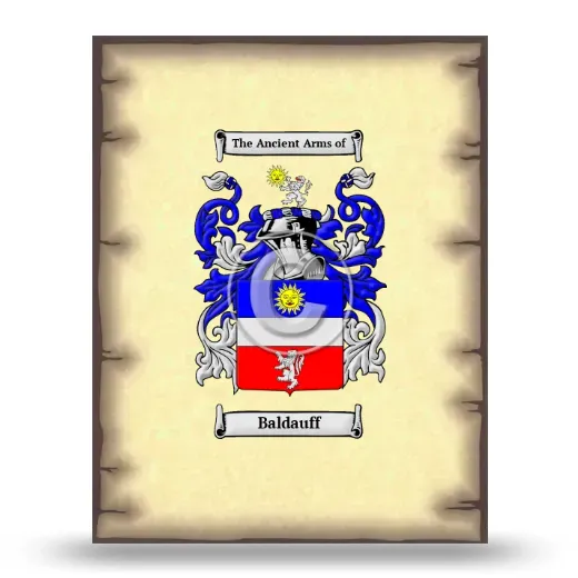 Baldauff Coat of Arms Print