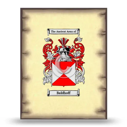 Baldhoff Coat of Arms Print