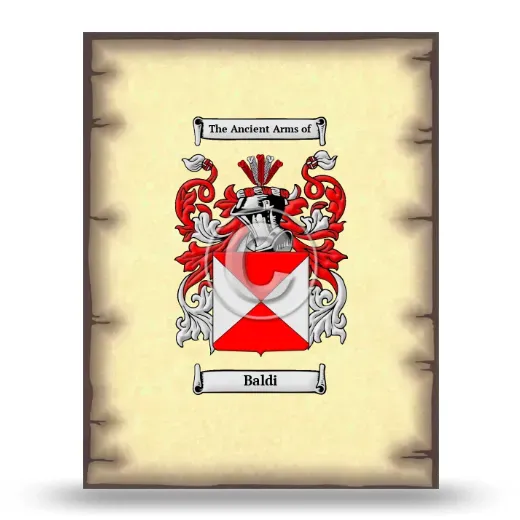 Baldi Coat of Arms Print
