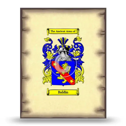 Baldin Coat of Arms Print