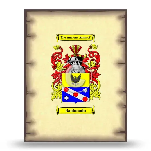 Baldonado Coat of Arms Print