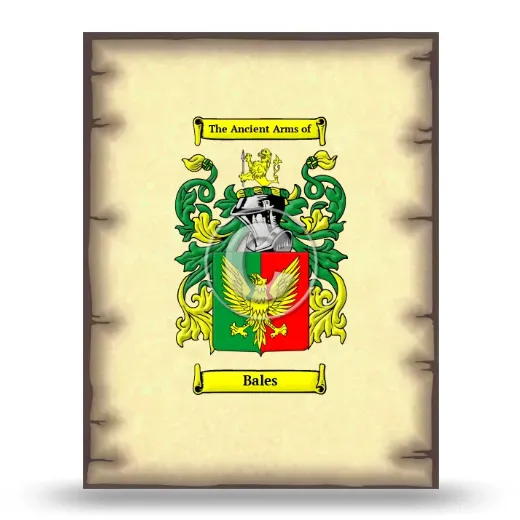 Bales Coat of Arms Print