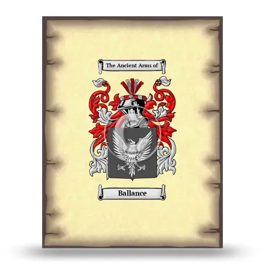 Ballance Coat of Arms Print