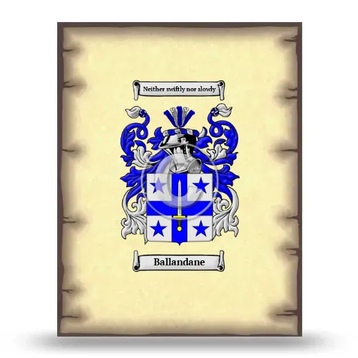 Ballandane Coat of Arms Print