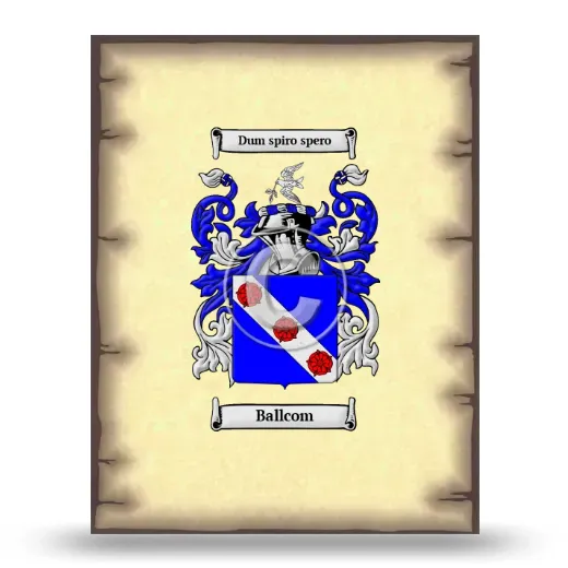 Ballcom Coat of Arms Print