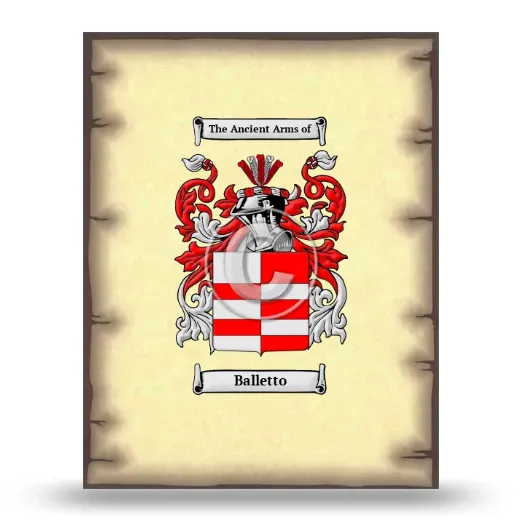 Balletto Coat of Arms Print