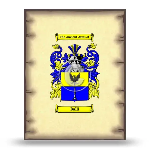 Balli Coat of Arms Print