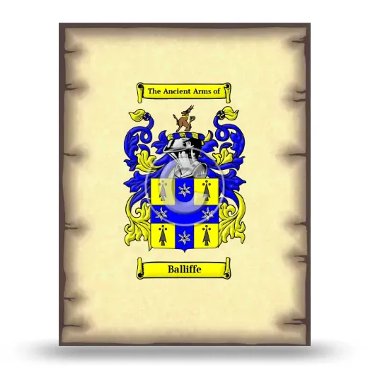 Balliffe Coat of Arms Print