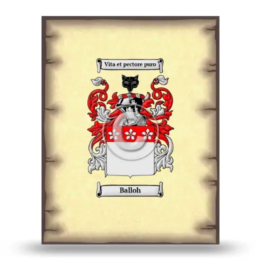 Balloh Coat of Arms Print