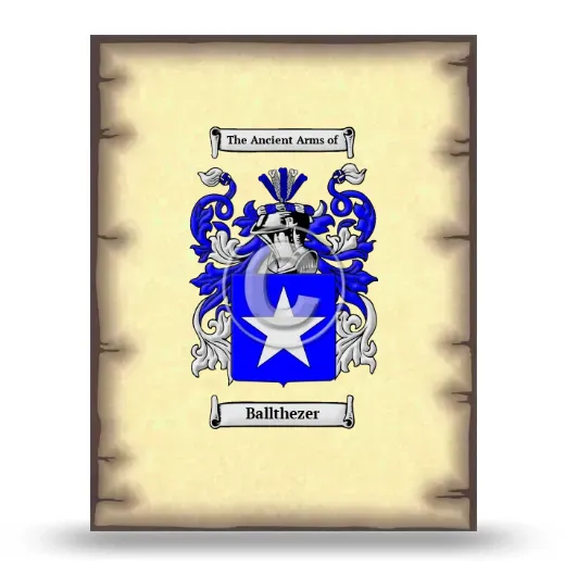 Ballthezer Coat of Arms Print