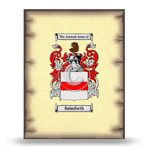 Balmforth Coat of Arms Print
