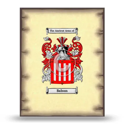 Balsun Coat of Arms Print