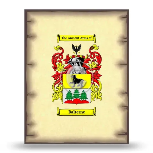 Balterne Coat of Arms Print