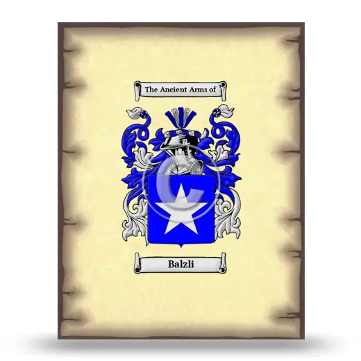 Balzli Coat of Arms Print