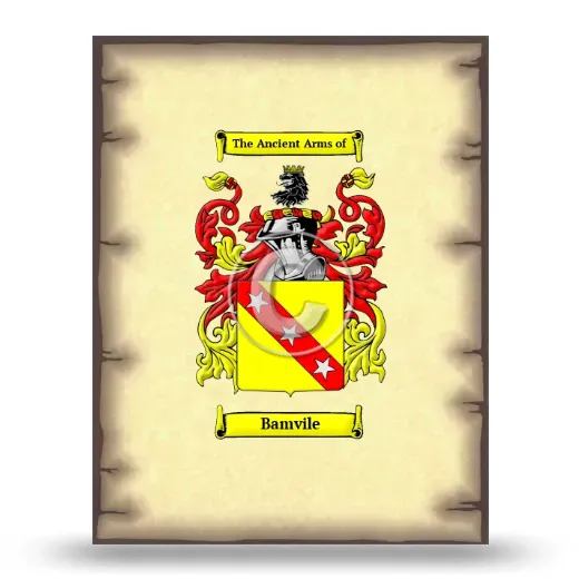 Bamvile Coat of Arms Print