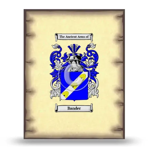 Bander Coat of Arms Print