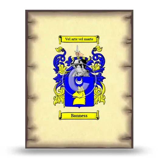 Banness Coat of Arms Print