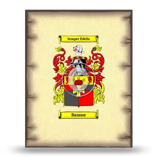 Bannor Coat of Arms Print