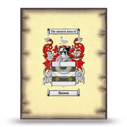 Banon Coat of Arms Print