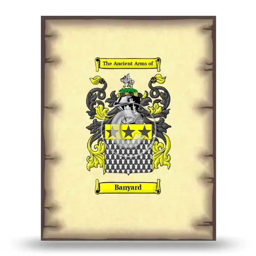 Banyard Coat of Arms Print