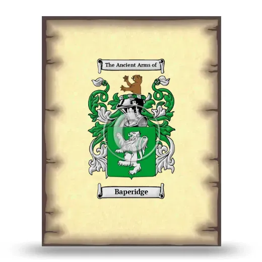 Baperidge Coat of Arms Print