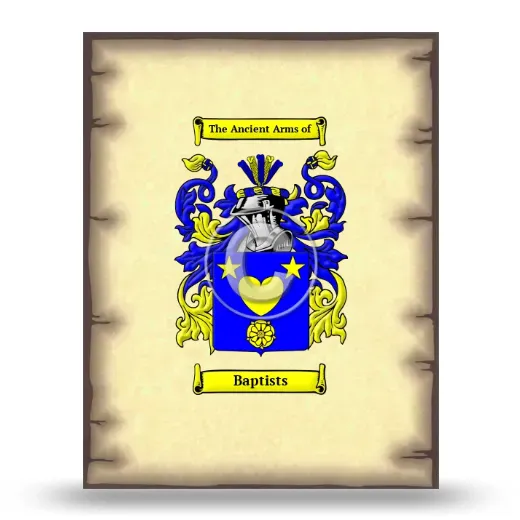 Baptists Coat of Arms Print