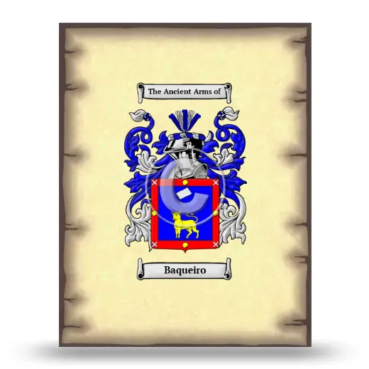 Baqueiro Coat of Arms Print