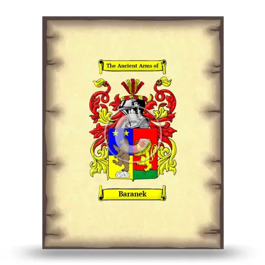 Baranek Coat of Arms Print