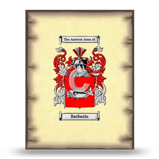 Barbarin Coat of Arms Print