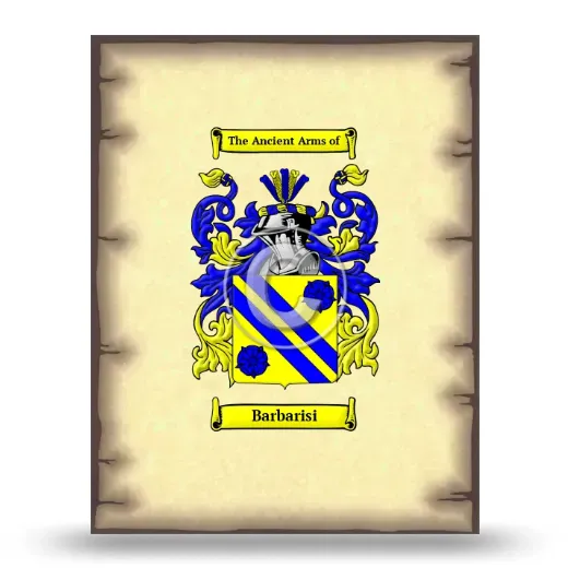 Barbarisi Coat of Arms Print