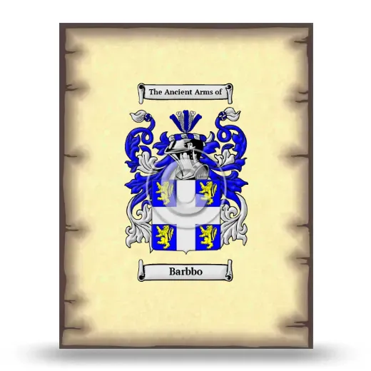 Barbbo Coat of Arms Print