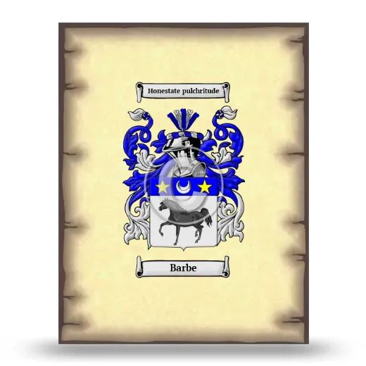 Barbe Coat of Arms Print