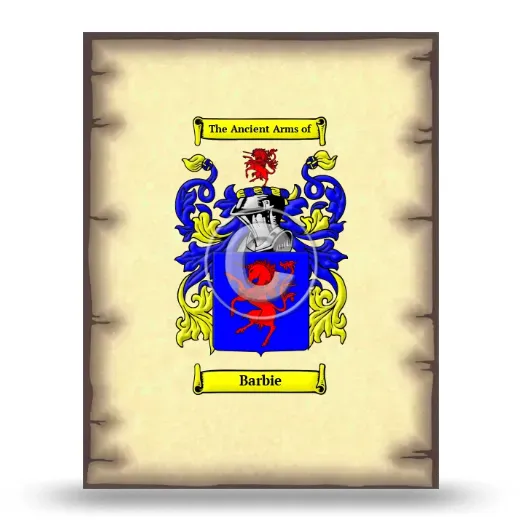 Barbie Coat of Arms Print