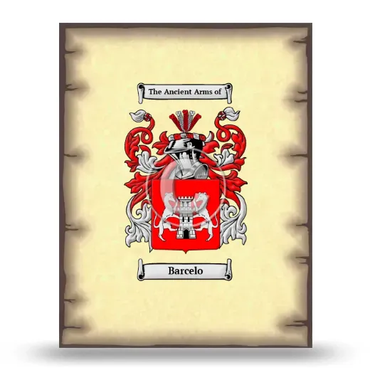 Barcelo Coat of Arms Print
