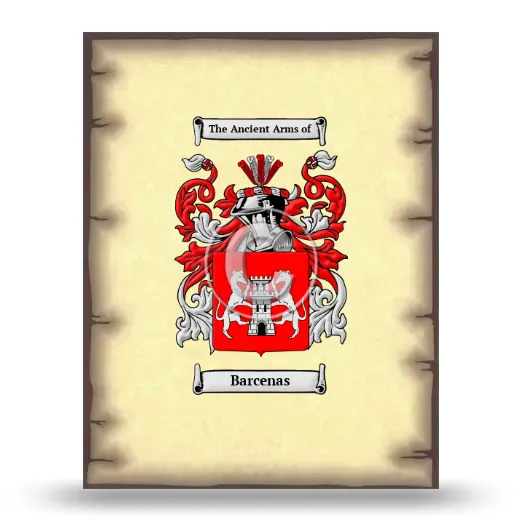Barcenas Coat of Arms Print