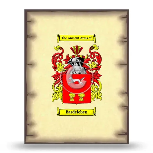 Bardeleben Coat of Arms Print
