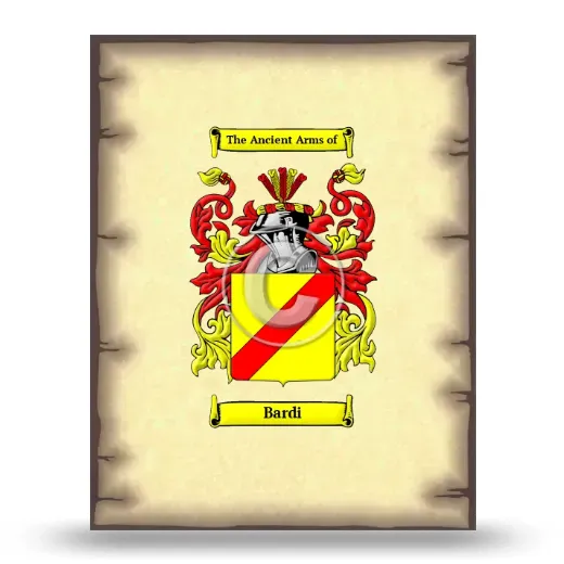 Bardi Coat of Arms Print