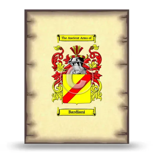 Bardiani Coat of Arms Print
