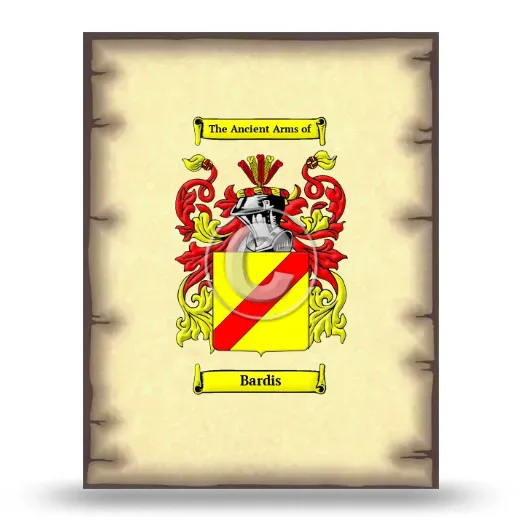 Bardis Coat of Arms Print