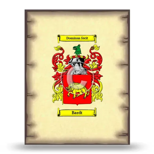 Bardt Coat of Arms Print