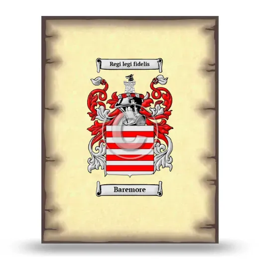 Baremore Coat of Arms Print
