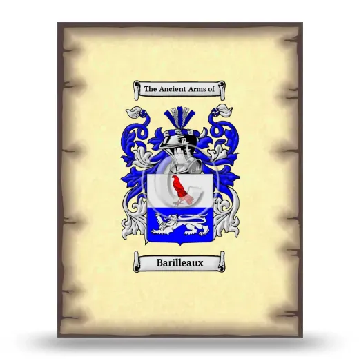 Barilleaux Coat of Arms Print
