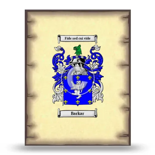 Barkar Coat of Arms Print