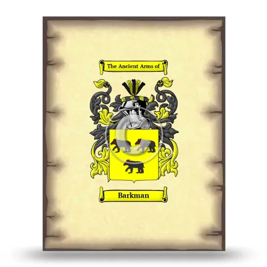 Barkman Coat of Arms Print