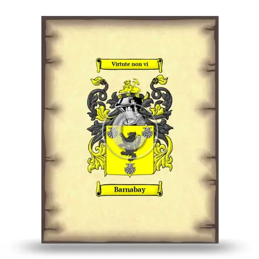 Barnabay Coat of Arms Print