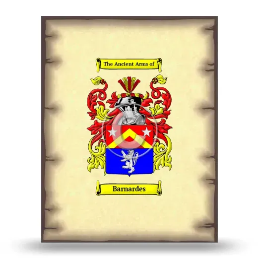 Barnardes Coat of Arms Print