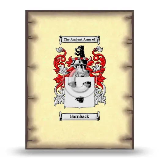 Barnback Coat of Arms Print
