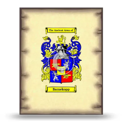 Barnekopp Coat of Arms Print